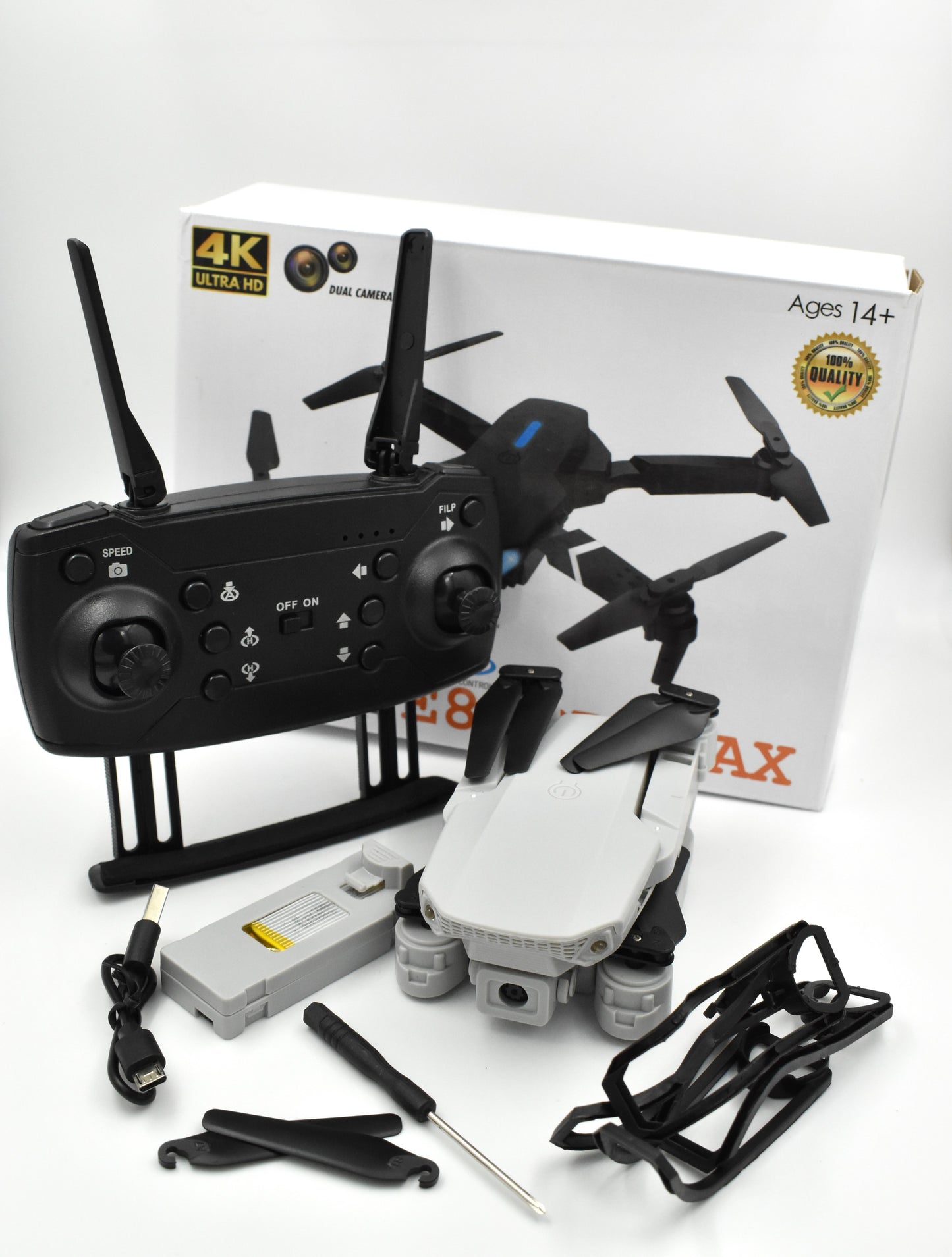 Potente Dron E88 Pro Max - Dual Cámara 4K